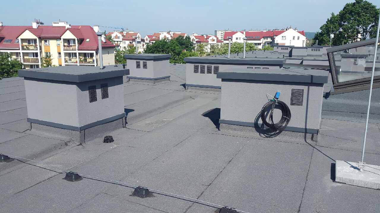 Pokrycie dachu - Budynek wielorodzinny w Krakowie