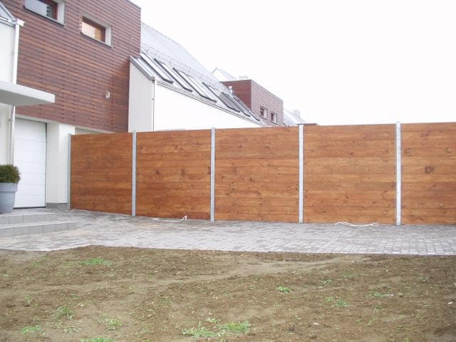 Drewniane ogrodzenie panelowe