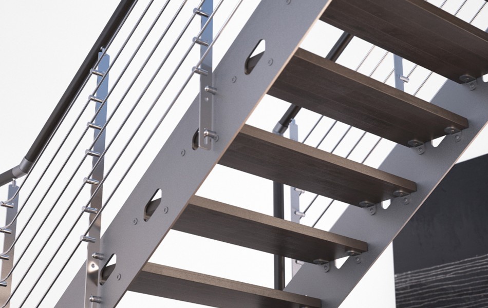 Balustrada ZENITH - metalowe i eleganckie. Montuje się na stopień lub do boku stopnia. Doskonale sprawdzają się w połączeniu ze schodami o klasycznej, jak i nowoczesnej czy minimalistycznej formie. 